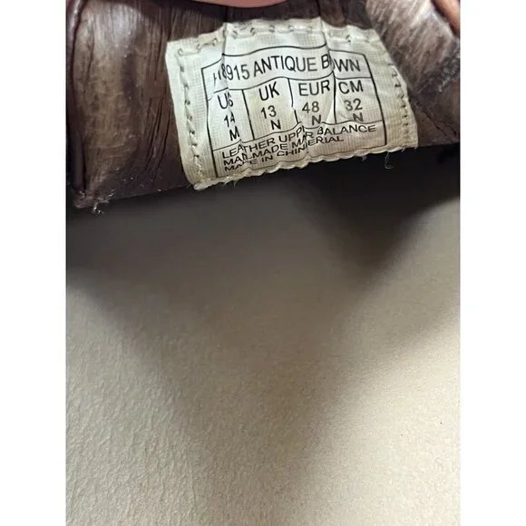 Hush Puppies The Body Shoe Size 14 Brown Leather Lace Up Men's Oxford - Picture 7 of 15